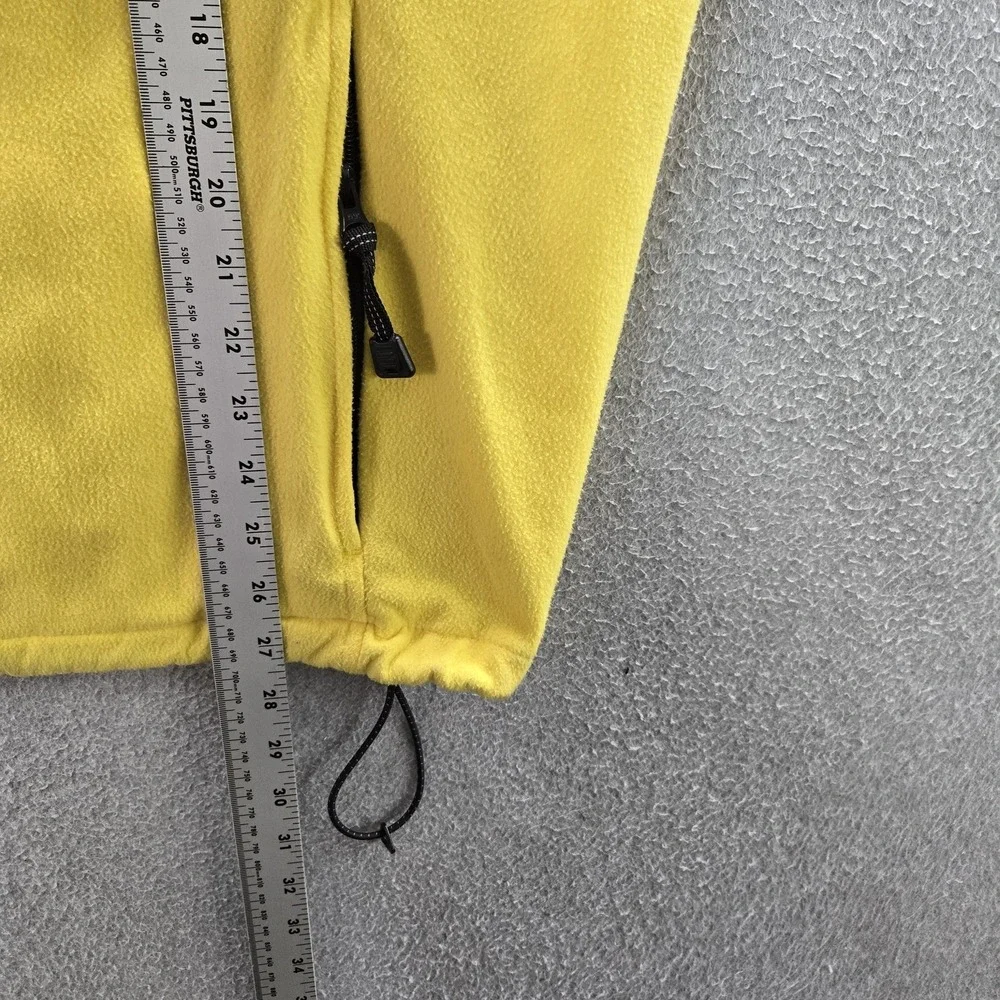 VINTAGE Eddie Bauer Men‎ Jacket 2XL Yellow Vest Fleece EBTEK Zipper